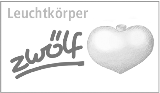 Leuchtkörper "zwölf" - Herz