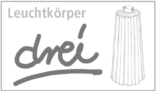 Leuchtkörper "drei" - konisch Zinnen, unten offen