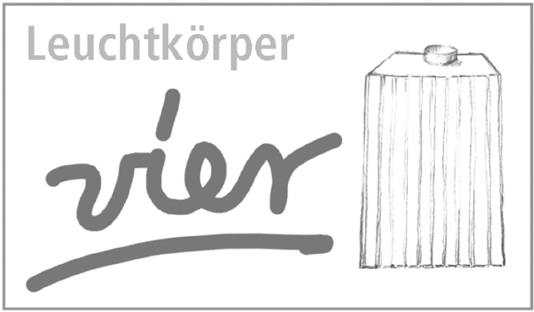 Leuchtkörper "vier" - Quadratisch mit Zinnen, unten offen