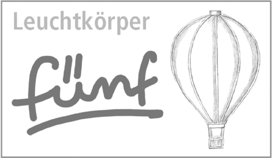 Leuchtkörper "fünf" - Heißluftballon