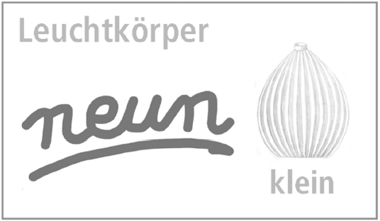 Leuchtkörper "neun" - Tropfen