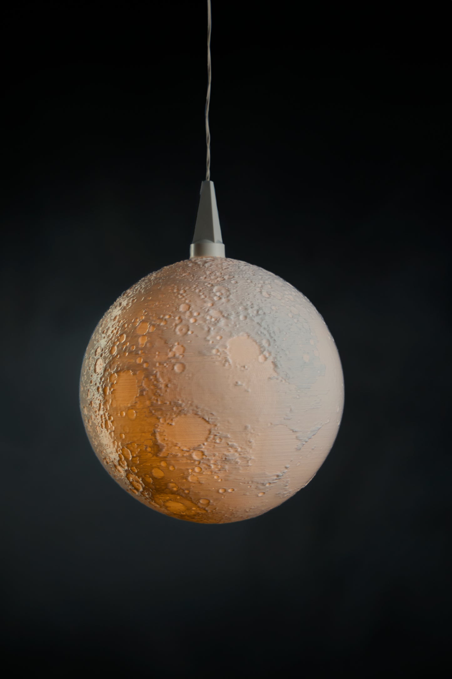 Leuchtkörper "zehn" - Mond grau
