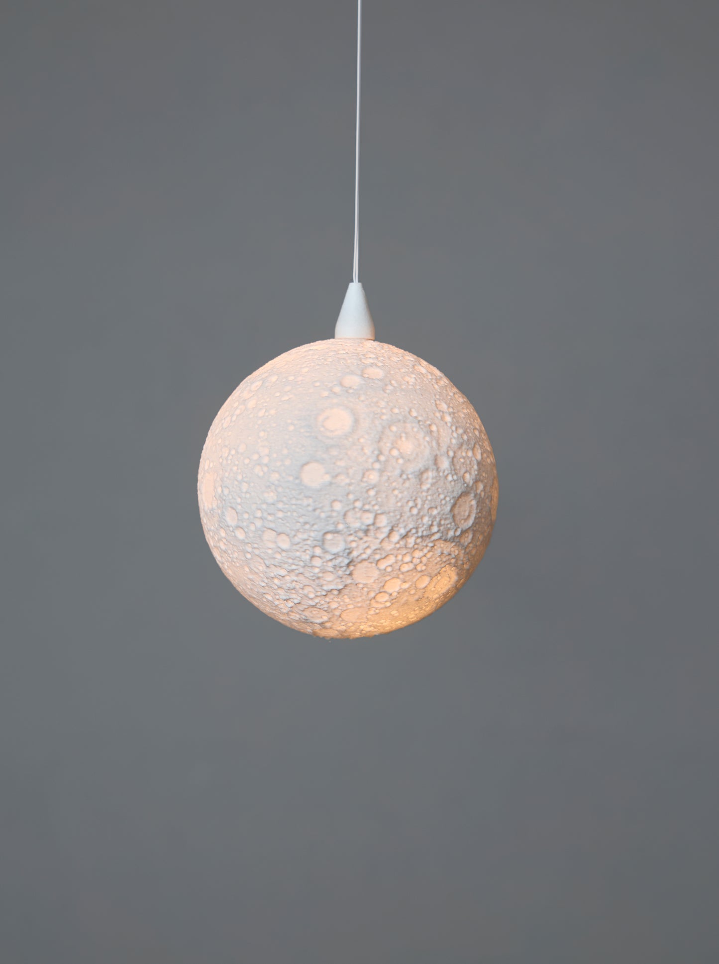 Leuchtkörper "zehn" - Mond grau