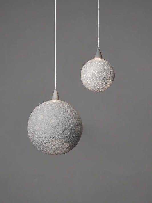 Leuchtkörper "zehn" - Mond grau